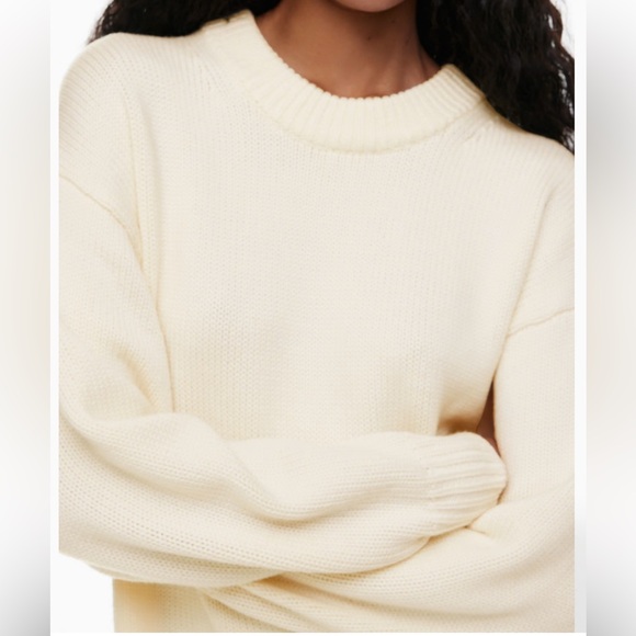 Aritzia Wilfred Rosemary Crewneck merino wool super soft sweater - Picture 6 of 17